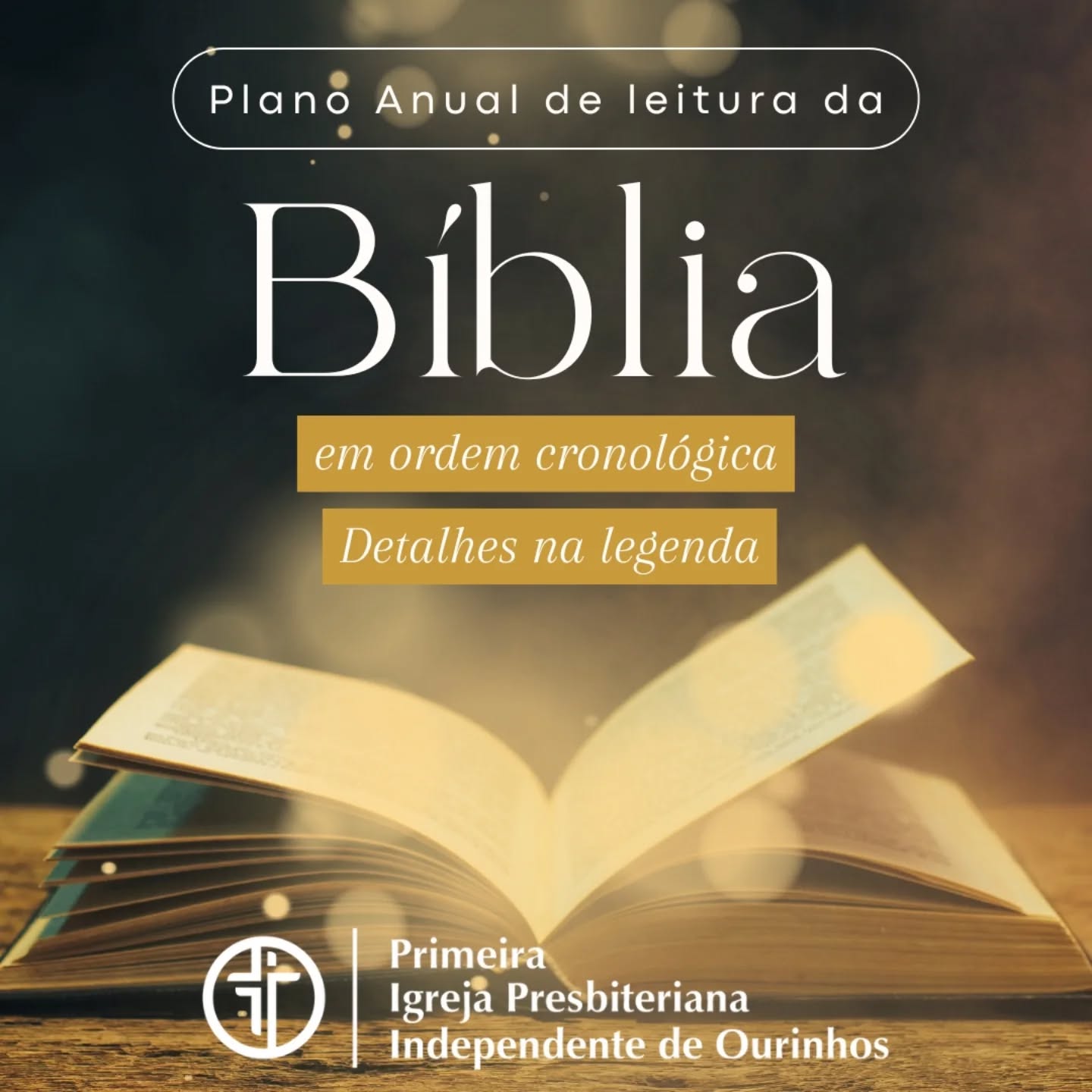 Você já leu a Bíblia inteira?
E se leu… foi seguindo a ordem cronológica dos acontecimentos?

A partir do dia 1º de janeiro, daremos início ao nosso Plano de Leitura Anual da Bíblia em ordem cronológica, uma jornada transformadora para conhecer a Palavra de Deus de forma ainda mais clara, profunda e conectada com a história bíblica.

Se você deseja participar e receber o material, entre em contato com nossa secretaria ou solicite nos comentários desta postagem.

Será um ano de crescimento espiritual, aprendizado e intimidade com Deus.

Comece o ano colocando a Palavra no centro da sua caminhada!

2026
O ano da Sinergia!