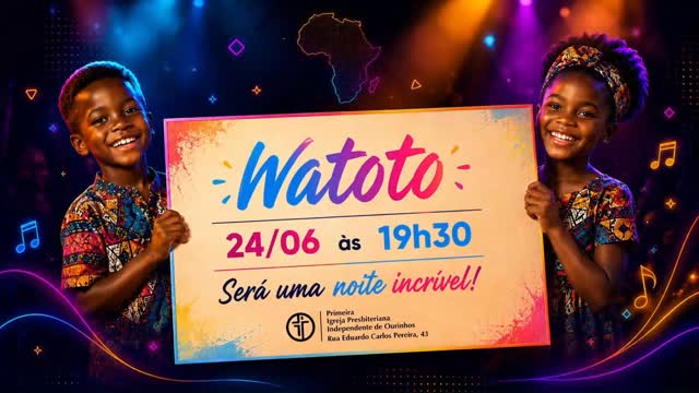 Dia 24/06, quarta-feira, às 19h30.
Vem você também!
Será uma noite incrível!